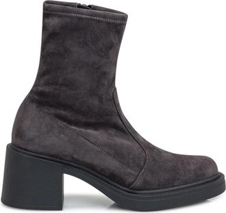 Roberto Festa Milano Boots - Dames - Laarzen met Hak - Grijs - 36 EU - Su&egrave;de - Schoenen