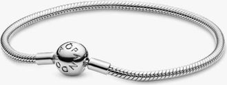 Pandora Moments Snake Chain Sterling Silver Bracelet, Size 16