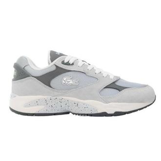Lacoste Heren Storm 96 Vintage Leren Trainers (Grijs)
