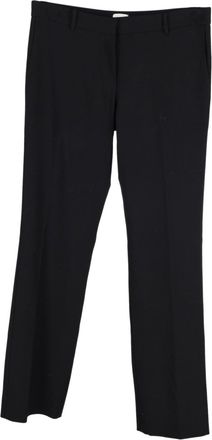 Magda Butrym Straight-Leg Trousers in Black Cotton