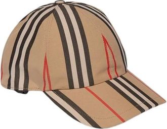 Burberry Icon Stripe Baseball Cap - - Accessories - Donna - Beige - L