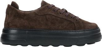 Estro & Luminara Chunky Platform Sneakers - Dames - Schoenen - Bruin - Maat: 40 EU Leer