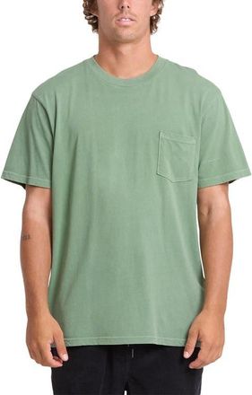 Billabong Essential Cotton Pocket T-Shirt in Hedge Green at Nordstrom, Size Xx-Large