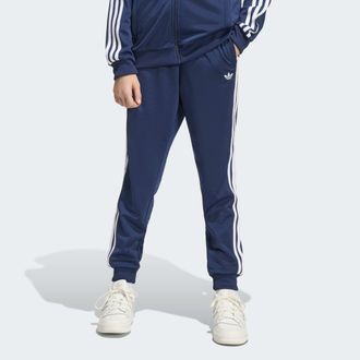 adidas Sporthose ADIDAS ORIGINALS SST, Damen, Gr. 128, N-Gr, night indigo, wei&szlig;,, Obermaterial: 100% Polyester, Hosen Sporthose