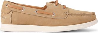 Kurt Geiger Mens Leather Obi Boat Shoes - Beige