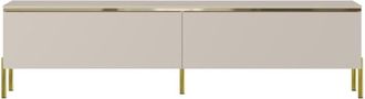 Pascal Morabito Mueble bajo de TV melamina beige