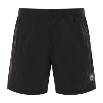 Stone Island Beachwear, male, Black, XL, Stone Island Sea clothing Black