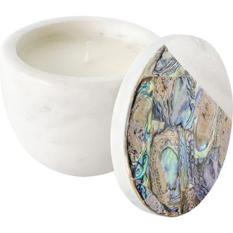 Anaya with Love Rainbow Eucalyptus Marble Candle in White at Nordstrom