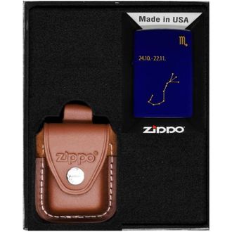 OEM Juego De Encendedores Zippo Con Dise&ntilde;o De Escorpi&oacute;n Del Zodiaco, Regalo N.&deg; 2