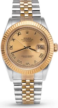 Rolex Pre-owned Rolex Datejust Automatic Chronometer Champagne Dial Unisex Watch 116233 CRJ