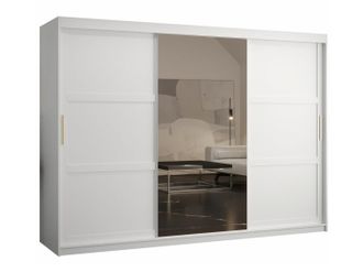 Mirjan24 Mobilier1 - Armario Ferfere 105, Blanco, 200x250x62cm, Puertas De Armario: Correderas, N&uacute;mero De Estantes: 0