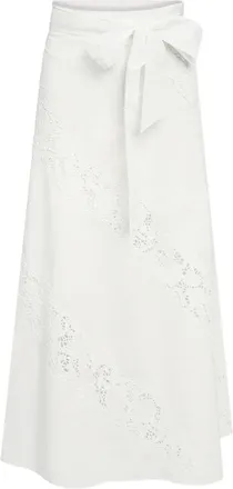 Twinset Long embroidered skirt w/belt