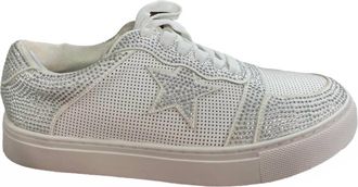 Corkys Footwear Womens Legendary Star Sneakers In White Crystals