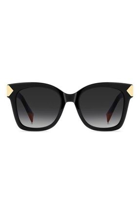 Missoni 52mm Gradient Square Sunglasses in Black/Dark Grey Sf at Nordstrom