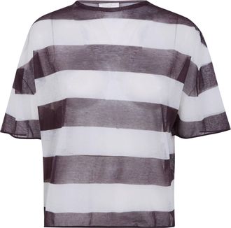 Antonelli Margherita Stripes Round Neck T-Shirt