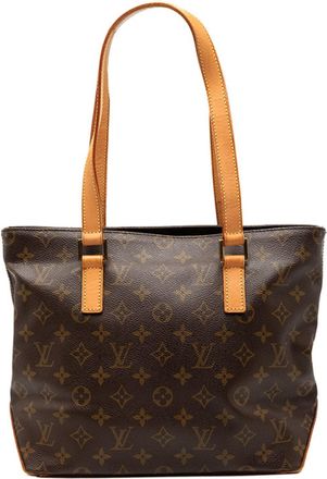 Louis Vuitton Brown Pvc Leather Shoulder Bag Tote Bag (Pre-Owned)
