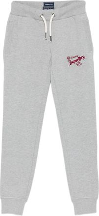 Superdry Pantaloni sportivi con logo ricamato - Grigio