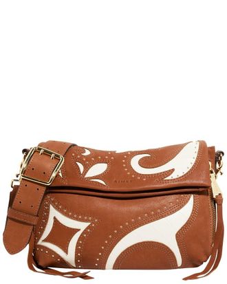 Aimee Kestenberg Bali Double Entry Leather Crossbody