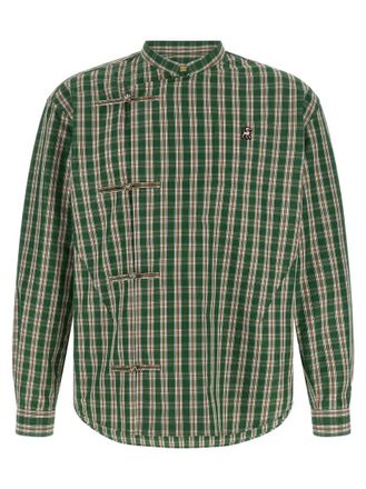 Undercover Green Regular Checks Shirt