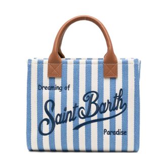 MC2 Saint Barth Tote Bags, female, Blue, Size: ONE SIZE MC2 Saint Barth Bags