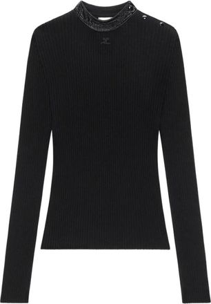 Courr&egrave;ges Mujer, Jerseys, Negro, Talla: S
