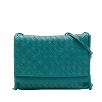 Bottega Veneta Pre-owned Bottega Veneta Medium Nappa Intrecciato BV Fold Crossbody Ladies CW95K6BK649DD258