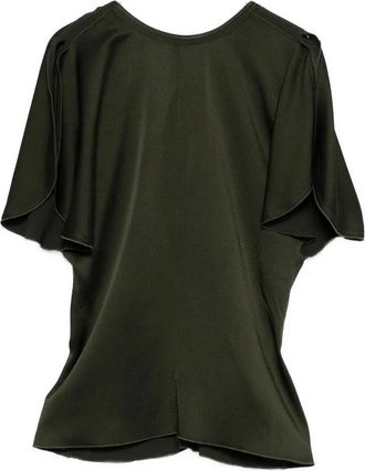 Victoria Beckham V Neck Backless Top