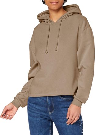 Pieces Pieces Womens Pcchilli Ls Hoodie Noos Bc Hooded Sweatshirt, Silver Mink, S UK