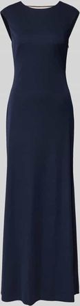 Lauren Ralph Lauren Abendkleid mit Rundhalsausschnitt Modell KULBEE in Dunkelblau, Gr&ouml;&szlig;e 42