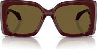 Versace 54mm Irregular Sunglasses in Dark Grey at Nordstrom
