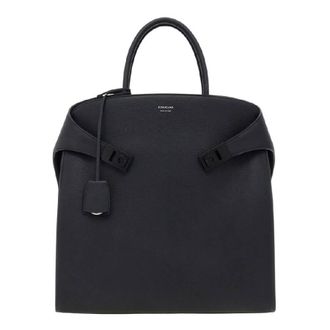 Ferragamo Leather Hug Tote Bag