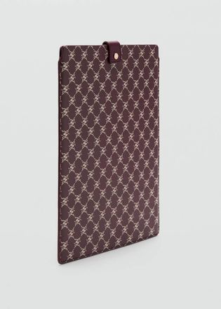 Mango Custodia laptop stampa logo bordeaux - Donna - Taglia unica - MANGO