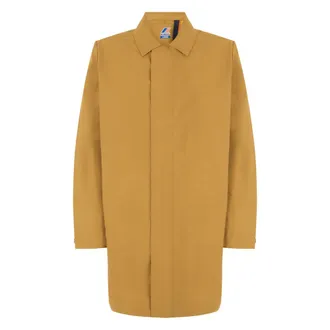 K-Way K-Way, Single-Breasted Coats, male, Yellow, Size: 2XL Poirol Technical Coat