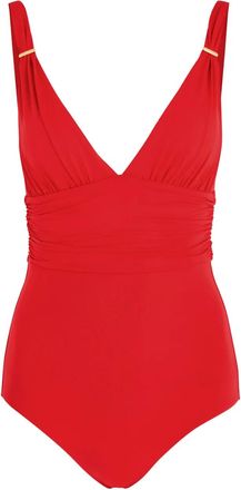 Melissa Odabash Costume da bagno Panarea con scollo a V - Rosso