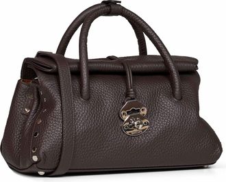 Zanellato Womens Handbag Dotta Small Brown Bovine Leather Handbags Hand Bags