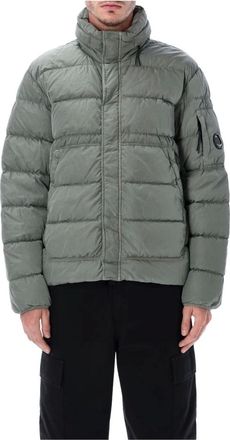 C.P. Company C.p. Company, Jassen, Heren, Grijs, M, Nylon, Chrome Puffer Jacket