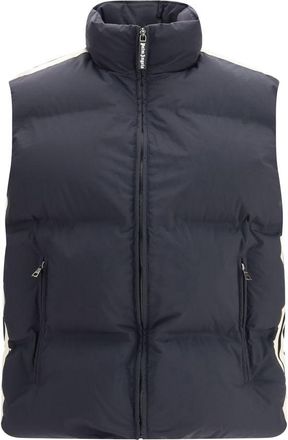 Palm Angels Black Polyamide Sleveless Mens Jacket