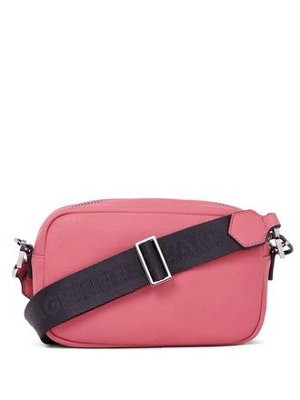 Karl Lagerfeld logo-plaque box camera bag - women - Polyurethane/Polyester - One Size - Pink