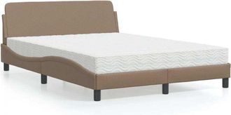 vidaXL Vidaxl - Sof&aacute; De 3 Plazas Con Taburete Cuero Sint&eacute;tico Crema 180 Cm