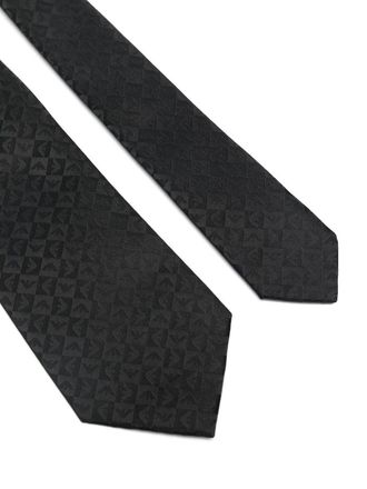 Emporio Armani Jacquard Necktie - Black