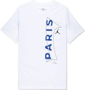 Nike Jordan Air Jordan x Paris Saint-Germain Logo T-shirt White Game Royal DM3092-100
