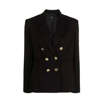 Pinko Blazers, female, Black, Size: XS Stylish Blazer