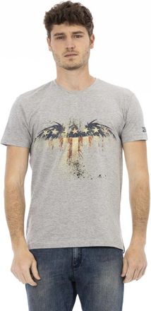 Trussardi Casual T-shirt met ronde hals - Heren - T-shirts - Grijs - M - Tops