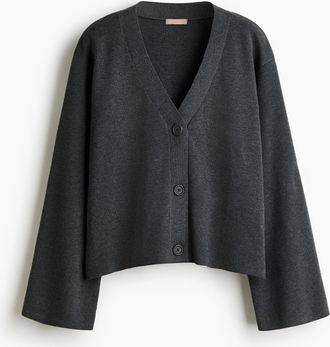 H&M Feinstrick-Cardigan - Schwarz