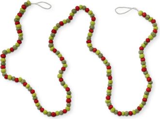 Tag Heirloom Wool Ball Garland Red Multi Decorative Wall Decor at Nordstrom