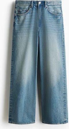 H&M Wide Jeans in Light Denim Blue at Nordstrom, Size 30 X 30