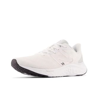 New Balance Mens Fresh Foam Arishi V4 Running Shoe, White/Light Aluminum/Silver Metallic, 8 UK