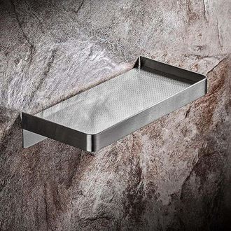 OEM Organizador De Ducha Rectangular Crezuo, Autoadhesivo, Resistente A La Corrosi&oacute;n Y De Acero Inoxidable Cepillado, Sin Necesidad De Taladrar