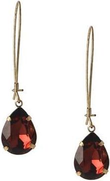 Rodrigo Otazu gold plated oorbellen met Swarovksi kristallen Ida Warm Amethyst