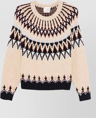 Forte_Forte wool crewneck long-sleeve sweater